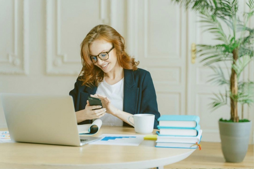 Professional document translation workspace with multilingual materials